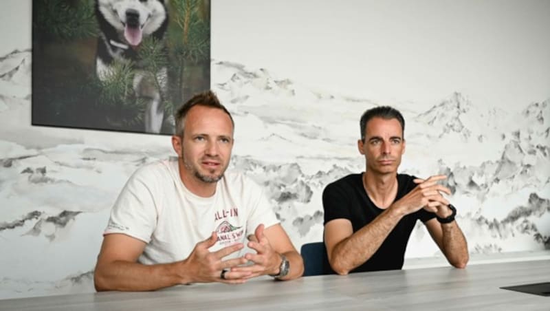 Michael Hurnaus (l.) und Wolfgang Reisinger führen den Haustierausstatter. (Bild: Markus Wenzel)