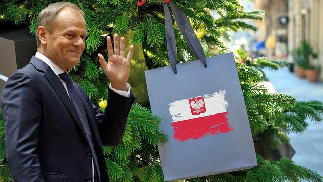 Polens Neo-Regierungschef Donald Tusk darf sich über ein „Weihnachtsgeschenk“ aus Brüssel ...