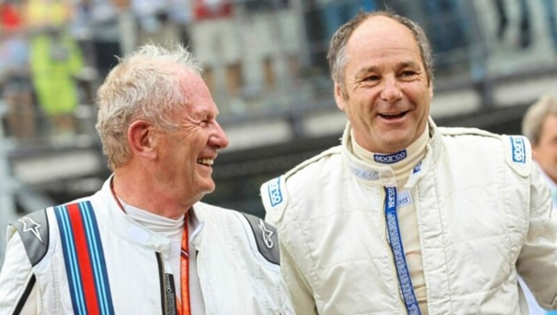 Dr. Helmut Marko und Gerhard Berger freuen sich auf dieWeltausstellung der Formel 1 in Wien, wo es einen eigenen Schauraum für den Red Bull Ring gibt. (Bild: GEPA pictures/Christian Walgram)