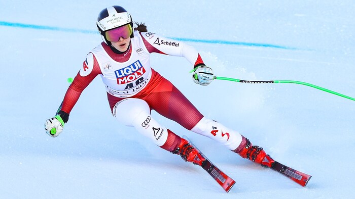 Emily Schöpf gab in Val d‘Isere ihr Debüt im Weltcup.