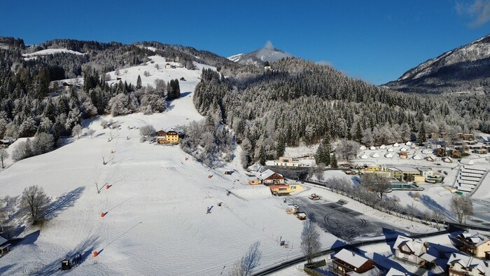 Das Skigebiet ist bei Familien sehr beliebt.