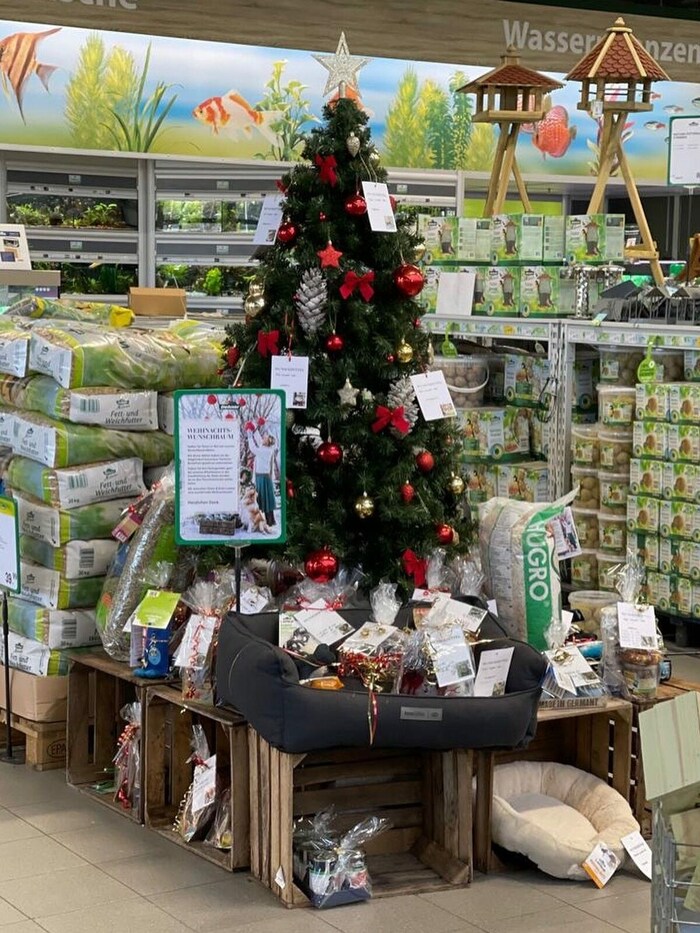 Das Tierheim Villach hat seine Wunschbäume bei Dehner, Bellaflora in Villach und bei Fressnapf in Villach und Spittal.