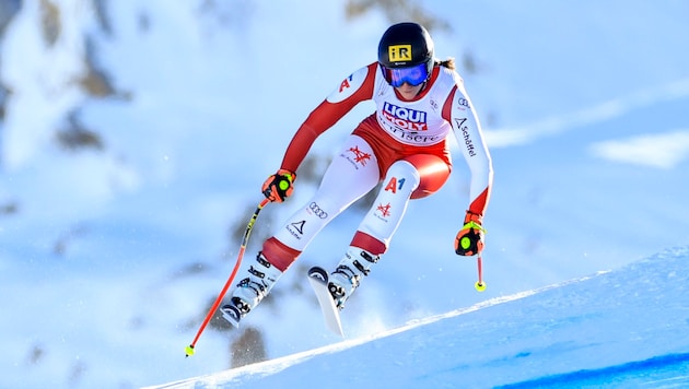 In ihrer ersten Weltcupsaison konnte Michelle Niederwieser bereits dreimal in die Punkte fahren. (Bild: GEPA pictures)