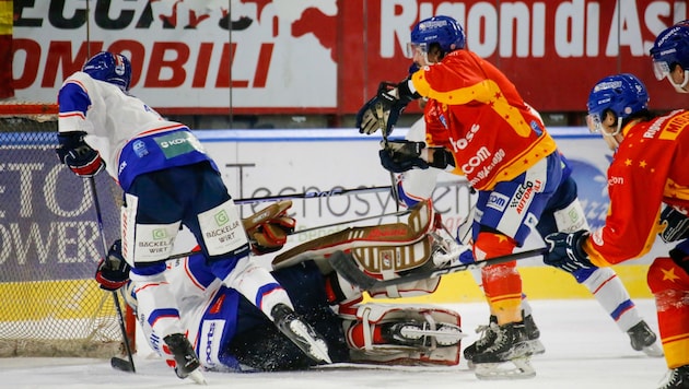 Innsbruck war am Boden. (Bild: Serena Fantini / Asiago Hockey)