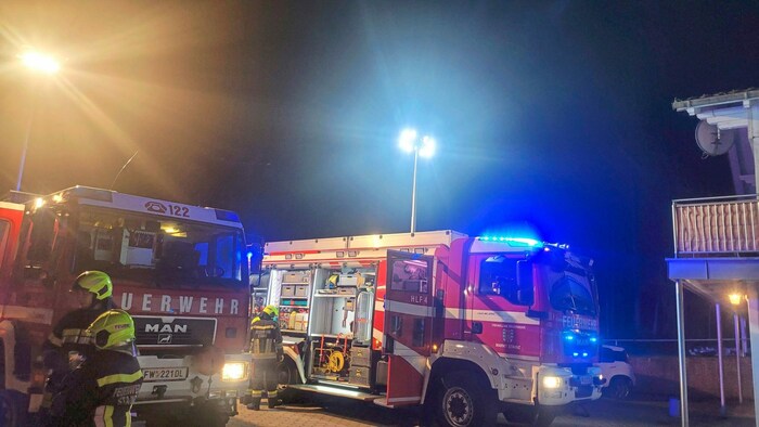 Die Feuerwehr rettete die bewusstlose Frau