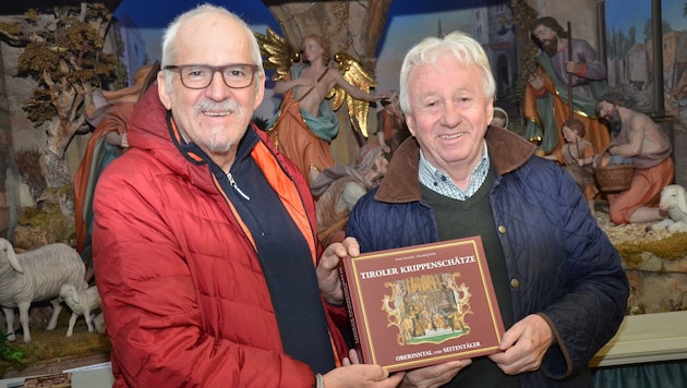 Hansjörg Hofer und Franz Seewald (re.) nach intensiver Recherchearbeit. (Bild: Daum Hubert)