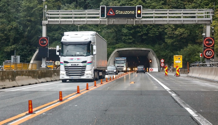 Baustelle als Stauzone: Für das kommende Wochenende rechnen Experten mit stundenlangen Verzögerungen. 