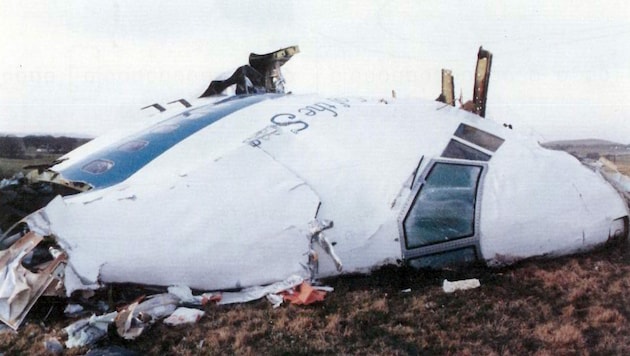Die Nase des Unglücksjumbos, der 1988 abstürzte (Bild: Foto aus dem Unfallbericht der britischen AAIB)