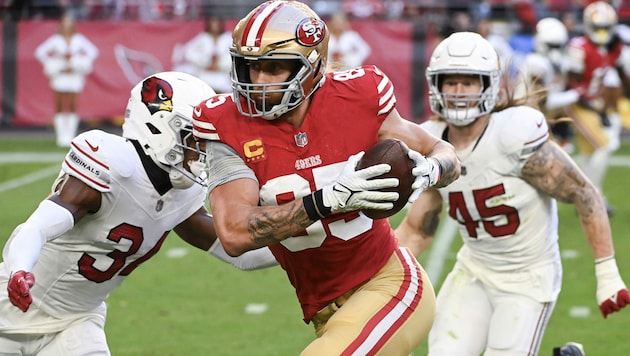 Alles klar in Sachen Divisions-Sieg für George Kittle und seine 49ers ... (Bild: AFP)