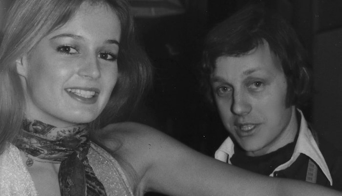 Wie alles begann: Gruber mit Eva Düringer, frühere Miss Europe und Gattin von Modedesigner Roberto Cavalli.