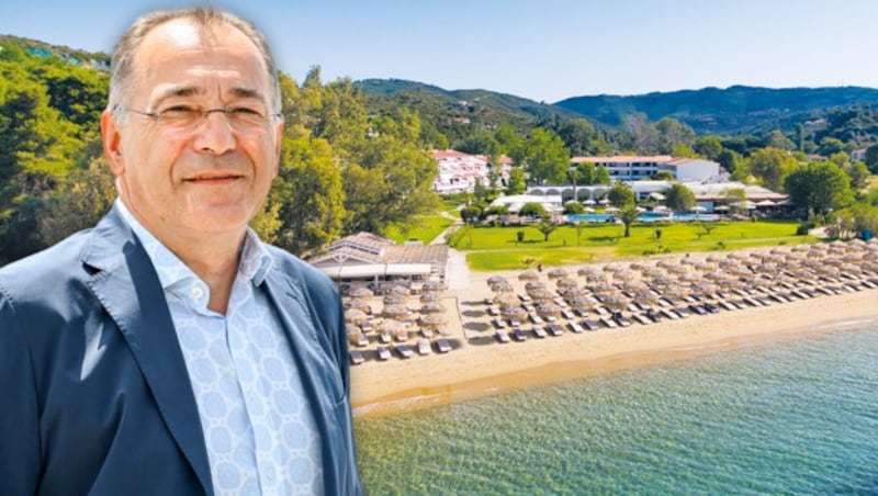 Draskovits freut sich über die Erweiterung des Angebots für 2024. Erstmals wird da auch Skiathos (Bild) angeflogen. (Bild: Markus Wenzel, Springer Reisen Krone KREATIV,)