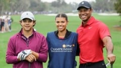 Charlie Woods, Samantha Woods und ihr Papa Tiger Woods. (Bild: Copyright 2023 The Associated Press. All rights reserved)