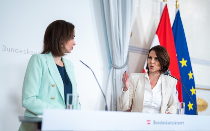 Waren sich in der Vergangenheit nicht immer einig: Zadic (li.) und Edtstadler