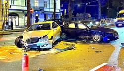 Raser-Crash nahe der Salzburger Altstadt (Bild: Tschepp Markus)