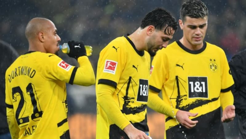 Hängende Köpfe: In der Liga läuft‘s nicht für den BVB. (Bild: AFP or licensors)