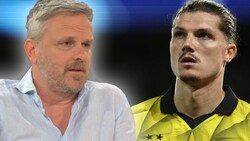 Sky-Experte Didi Hamann findet über Dortmund-Legionär Marcel Sabitzer harte Worte. (Bild: Sky, APA/AFP/FRANCK FIFE, Krone KREATIV)