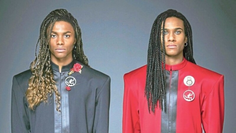 Elan Ben Ali alias Fab und Tijan Nije alias Rob sind „Milli Vanilli“ im neuen Kino-Film „Girl You Know it`s True“. (Bild: LEONINE Studios/Wiedemann & Berg Film)