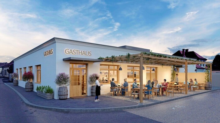 Das Gemeindewirtshaus soll im Herbst 2025 in Betrieb gehen.