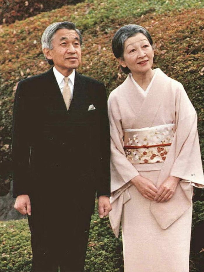 Akihito und Michiko im Jahr 1995