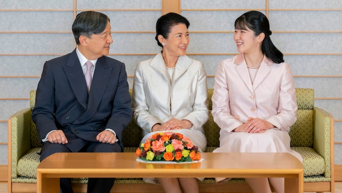Kaiser Naruhito, Kaiserin Masako und Prinzessin Aiko