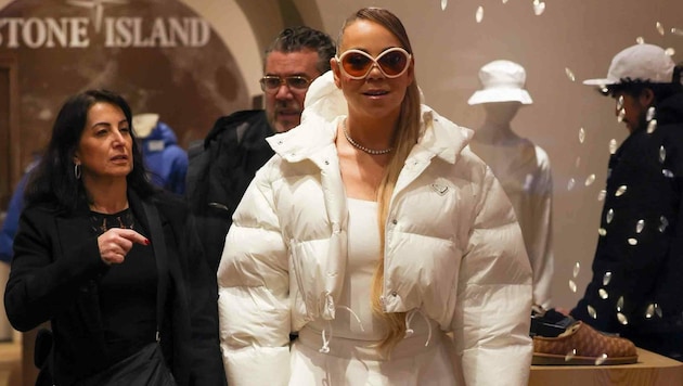 Mariah Carey auf Shoppingtour in Aspen. (Bild: www.PPS.at)