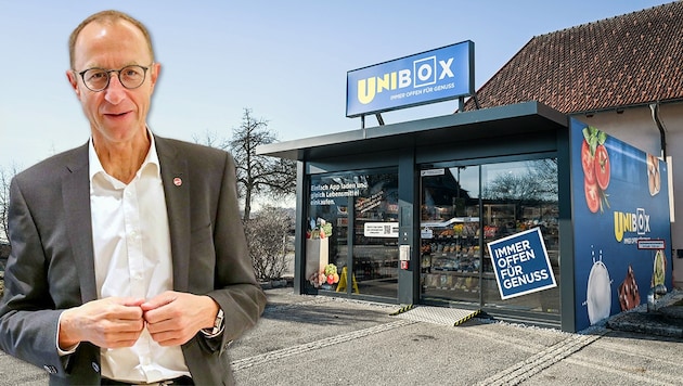 Statt der UNIBox forciert Andreas Haider nun verstärkt Hybrid-Märkte. (Bild: Markus Wenzel, Martin Jöchl, Krone KREATIV)