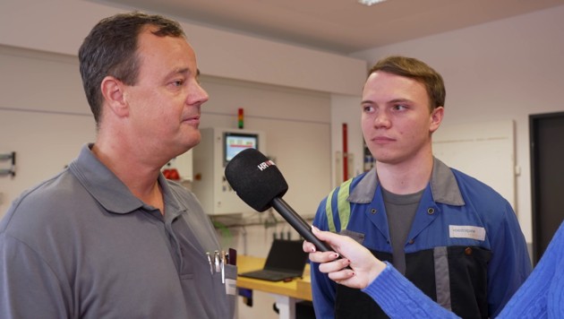 Christian Wiesinger half Lukas bei der Vorbereitung auf die Österreichischen Staatsmeisterschaften sowie die Europameisterschaft der Berufe. (Bild: krone.tv)