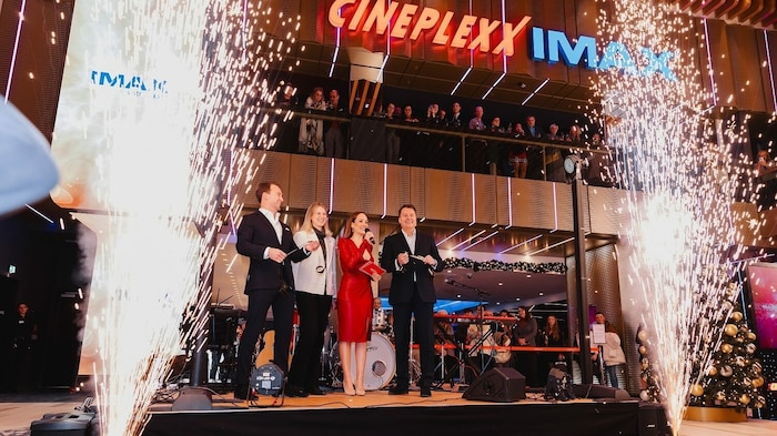 Das Cineplexx Westfield SCS öffnet ab sofort für alle Cineasten seine Türen. V.l.n.r.: Lucas ...