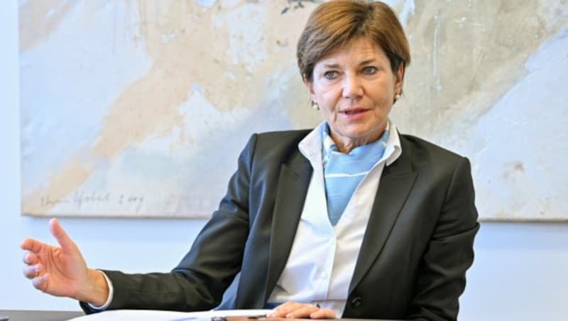 Oberösterreichs Bankensprecherin Michaela Keplinger-Mitterlehner. (Bild: Harald Dostal)