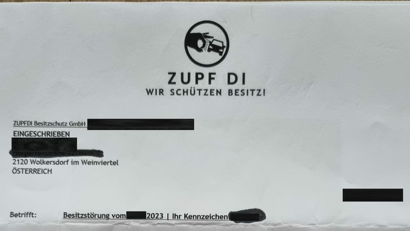 Der Strafbescheid einer Wiener GmbH mit „klingendem“ Namen (Bild: zVg)