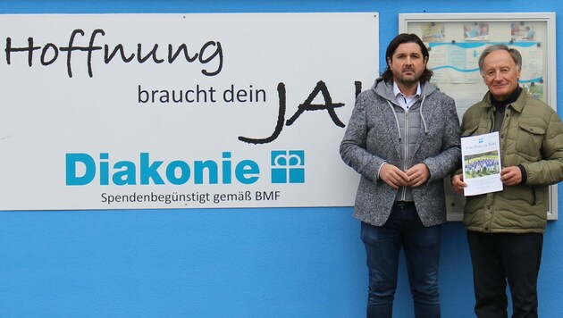 Unger und Karner wollen die Diakonie in Oberschützen halten. Dazu gibt es eine Petition.