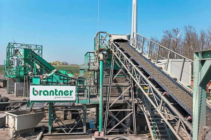 Die Schlackenaufbereitungsanlage in Hohenruppersdorf.