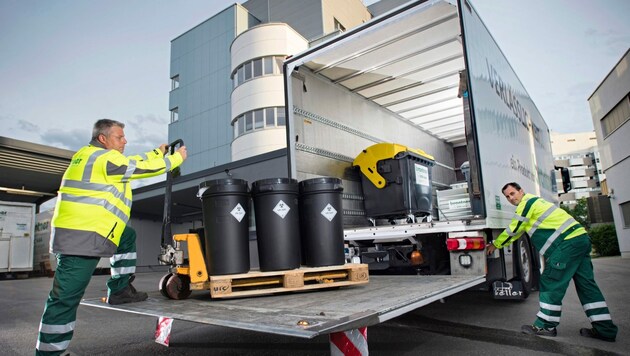 Die Firma Brantner betreut mehr als 100 medizinische Einrichtung bei der Entsorgung des Mülls. (Bild: Brantner)