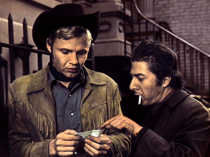 Jon Voight mit Dustin Hoffman in „Asphalt Cowoboy“