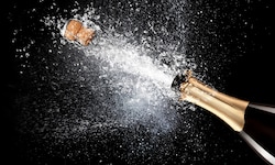Auch dem Champagner setzt die Hitze zu.