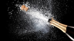 Auch dem Champagner setzt die Hitze zu. 