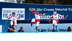 Für Johannes Aujesky, Mathias Graf und Adam Kappacher (v. l.) war in Innichen im Viertelfinale Endstation. (Bild: GEPA pictures)