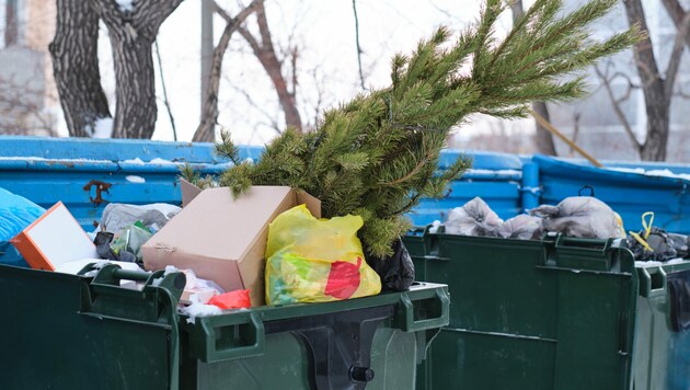 Zu viele Spuren von Weihnachten landen leider im Müll.  (Bild: freeman83 - stock.adobe.com)