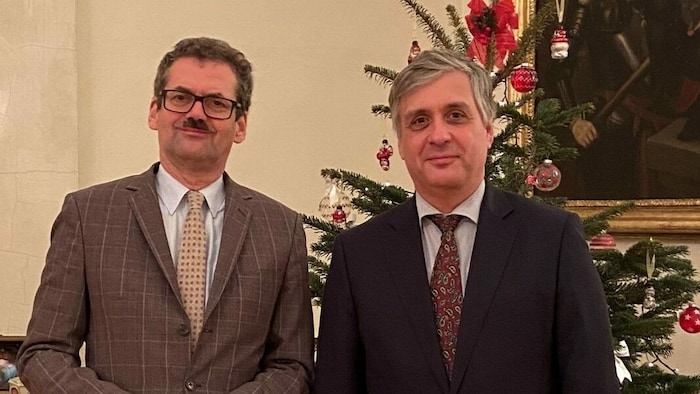 Robert Gerschner (rechts) in Moskau