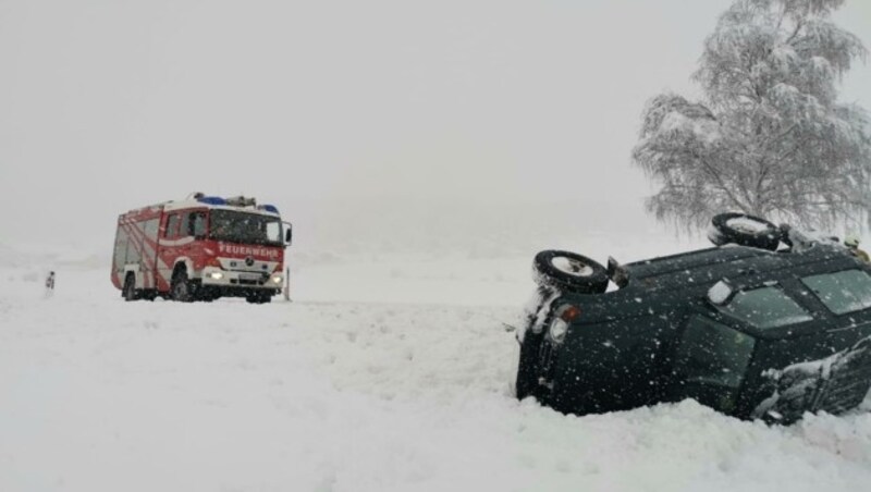 Der Unfall in Mauterndorf ging glimpflich aus, (Bild: FF Mauterndorf)