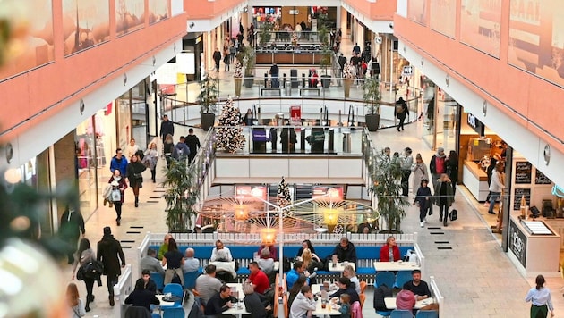 Die City Arkaden in Klagenfurt haben jährlich sechs Millionen Besucher. Das Weihnachtsgeschäft ...