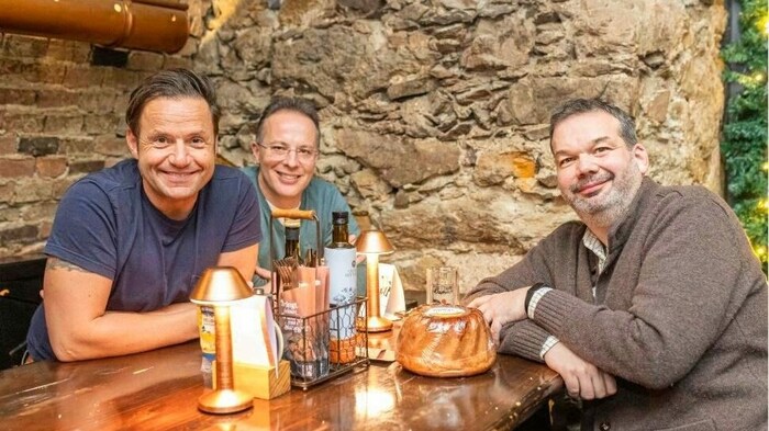 Christian Tamegger, Martin Wiedrich und Niki Riegler genossen den Abend.