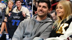 Thibaut Courtois gibt sich mit Herzdame Mishel die NBA. (Bild: AP, Instagram.com/thibautcourtois)