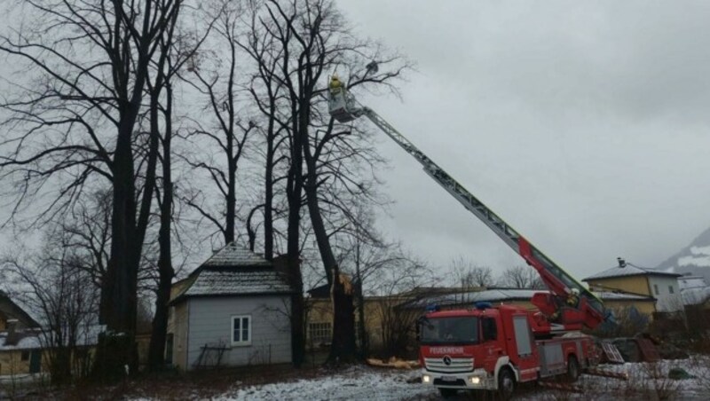 Die Freiwillig Feuerwehr der Stadt Hallein musste seit Freitag mehrfach ausrücken. (Bild: Freiwillige Feuerwehr Hallein)