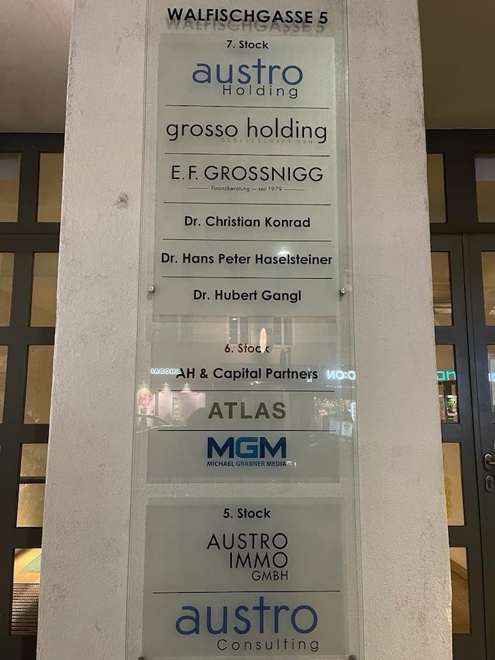 In Erhard Grossniggs Büro ist auch für Hans Peter Haselsteiner Platz.