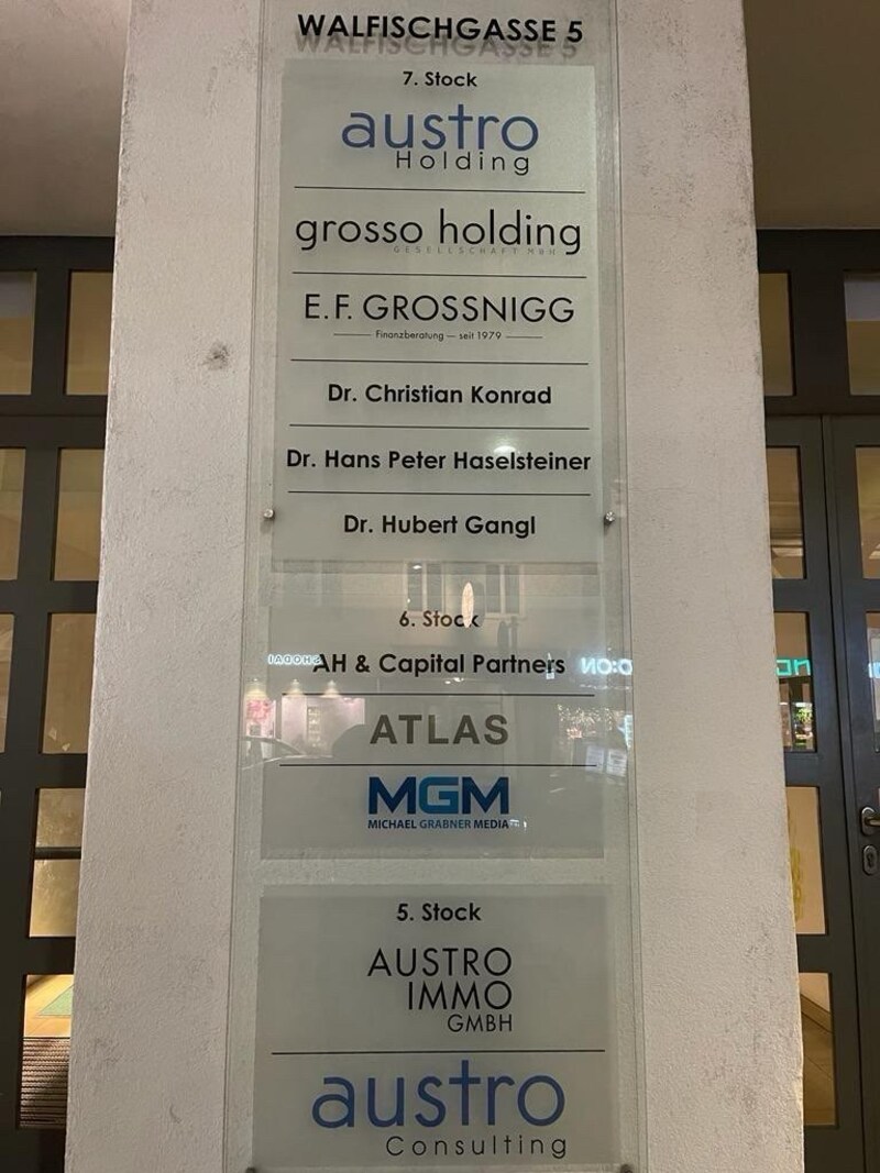 In Erhard Grossniggs Büro ist auch für Hans Peter Haselsteiner Platz. (Bild: zVg)