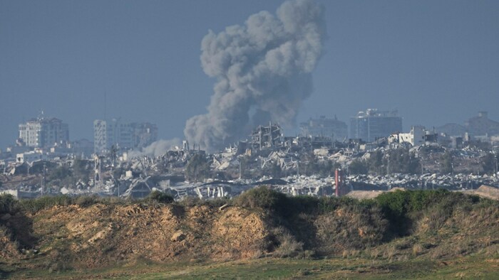 Bomben in Gaza am 23. Dezember 2023