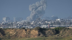 Bomben in Gaza am 23. Dezember 2023 (Bild: AP)