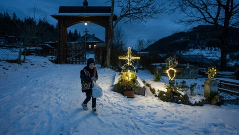 Die alte ukrainisch-orthodoxe Kirche hält am 7. Jänner als Datum für Weihnachten fest. (Bild: AP)