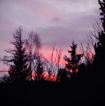 Das Abendrot am Heiligen Abend faszinierte viele Kärntnerinnen und Kärntner. (Bild: zVg)